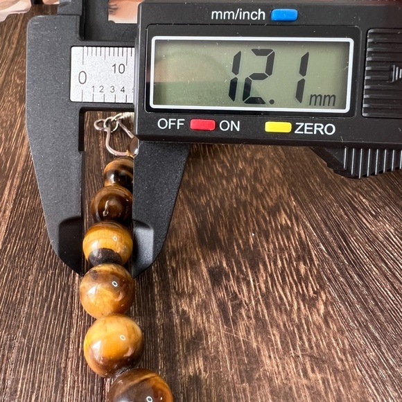 Jay King DTR 925 Tigers Eye Stone Necklace w/925 Hook Clasp 20” D3 - Picture 5 of 6